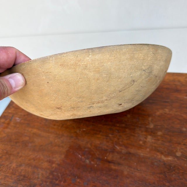 Antique Munising Turned Maple Wood Bowl, Circa 1930s For Sale - Image 12 of 12