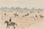 Equestrian Art Print – Horse Show and Riders, 12" X 8" For Sale