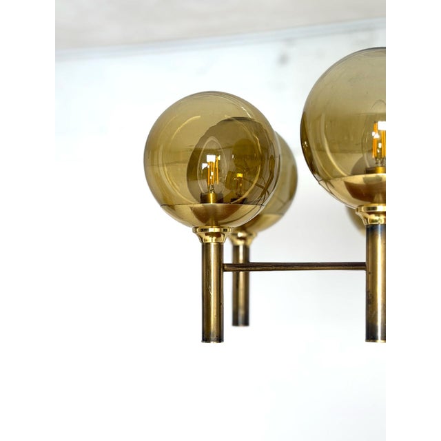 Brass and Glass Pendant from Svend Mejlstrøm, 1960s For Sale - Image 4 of 8