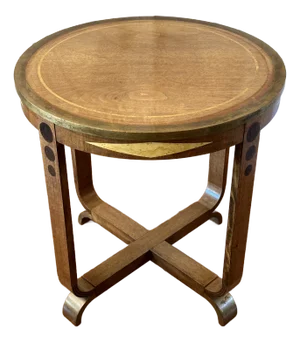 1930s Art Deco Round Center Table