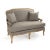 2020s Mead Bastille Settee in Gray For Sale - Image 5 of 5