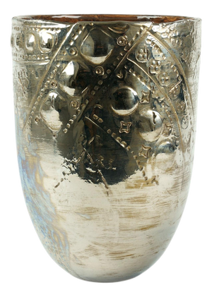 Platinum Luster Viel Vase by Deblona