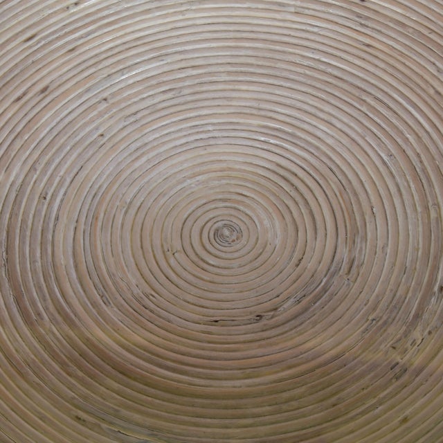 Pencil Reed Flower Coffee Table For Sale - Image 4 of 4