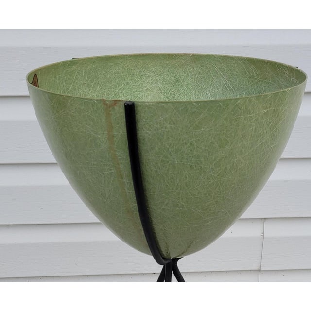 1960s Mid Century Kimball Bullet Planter and Stand For Sale - Image 10 of 13