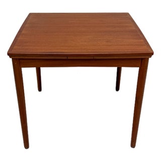Mid-Century Danish Teak Extendable Dining Table by Poul Hundvad for Hundevad & Co., 1960s For Sale