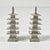 Silver 1950s Vintage Chinoiserie Chippendale Hollywood Regency Sterling Silver Pagoda Pepper Shakers - Set of 6 For Sale - Image 8 of 11