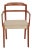Chair with Armrests in Teak with Padded Seat by Ole Wanscher for A.J. Iversen, 1960s For Sale