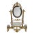 Antique French Napoleon III Neoclassical Gilt Bronze Vanity Mirror Watch Stand For Sale