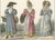 Women and a Lady of Florence with Venetian Women of the People, 1842, Paper For Sale - Image 4 of 8
