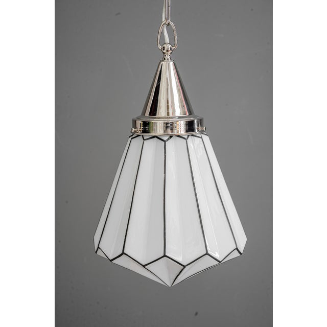 Black Art Deco Bauhaus Pendant, Vienna, Austria, 1920s For Sale - Image 8 of 14