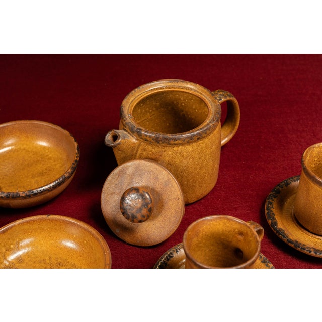 Vintage 20-Piece McCoy Pottery "Canyon Mesa" Dinner & Tea Set For Sale - Image 11 of 13