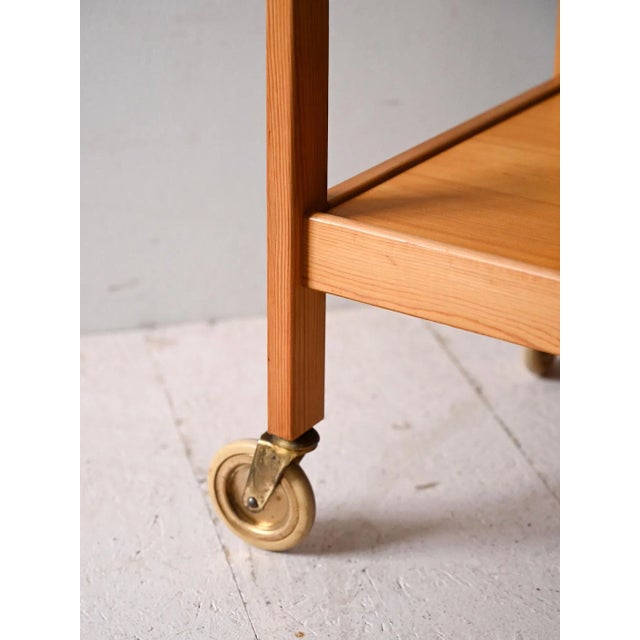 1960s Scandinavian Pine Trolley, 1960s For Sale - Image 5 of 10