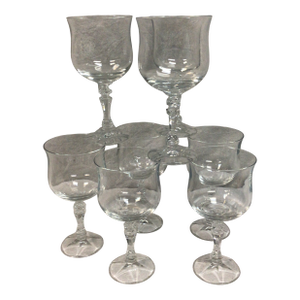 Vintage Schott-Zwiesel Crystal Water Goblets-Set of 8