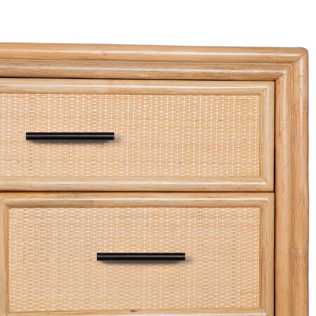 David Francis Bermuda Eight-Drawer Dresser - Natural For Sale - Image 4 of 11
