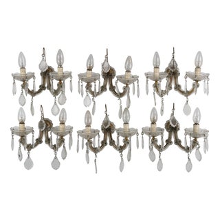 Italian Maria Teresa Sconces, 1940s, Set of 6 For Sale