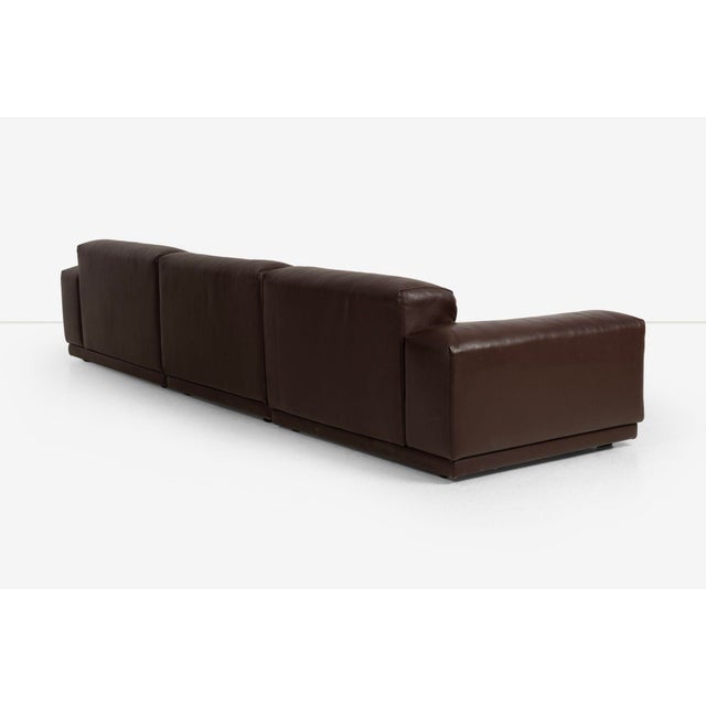 Chocolate Jasper Morrison for Vitra Chocolate Brown Leather Soft Sectional Modular Sofa 2016 For Sale - Image 8 of 12
