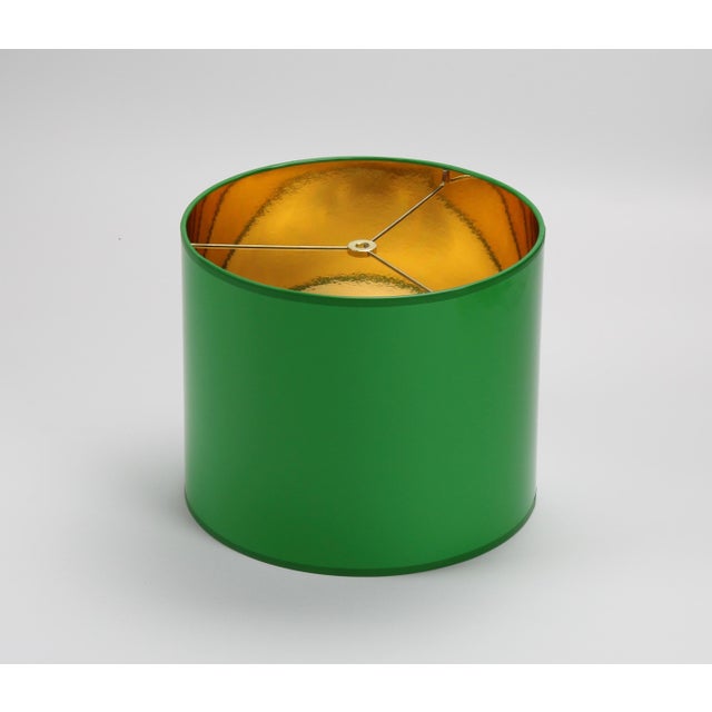 Small High Gloss Green Drum Lamp Shade Chairish