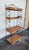 Traditional Vintage Coastal Wicker & Wrought Iron Baker's Rack For Sale - Image 3 of 4