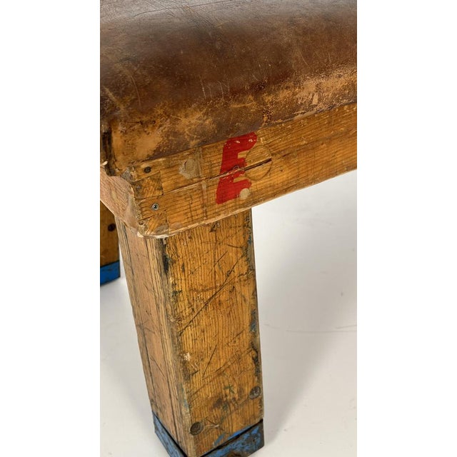 1950s Vintage Gymnastic Bench, 1940s For Sale - Image 5 of 10