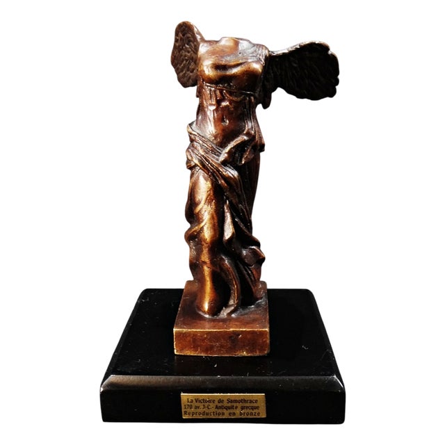 Bronze Winged Victory of Samothrace Miniature, 1990s For Sale