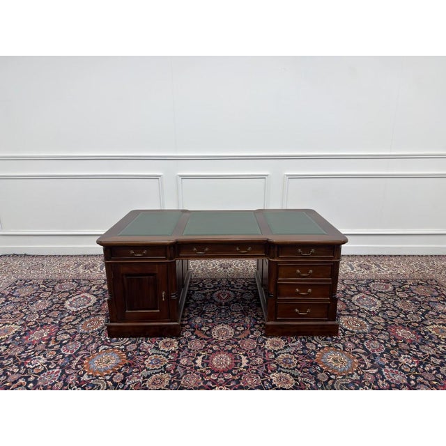 Large English Partner Desk For Sale - Image 4 of 18