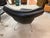 Hans Wegner Ox Chair Ottoman in Black Leather by Erik Jorgensen ex Will Ferrell For Sale - Image 16 of 18