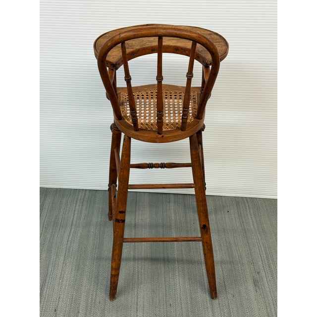 Victorian Cane Seat Child’s High Chair, 19th Century For Sale - Image 11 of 12