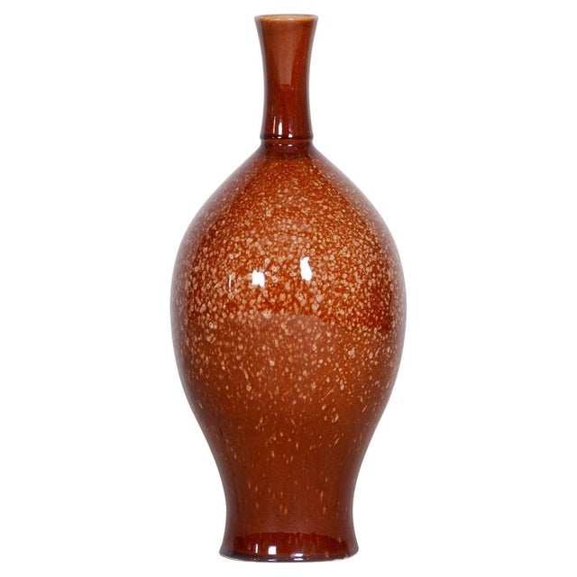 Ceramic Bauhaus Vase in Glazed Ceramic, Czechia, 1950s For Sale - Image 7 of 7