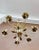 1950s Shabby Chic White and Gold Washed Chandelier For Sale - Image 5 of 12