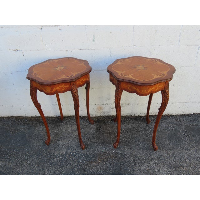 These beautiful End Side Tables are made out of wood, solid wood, and veneer. These End Tables have French style and...