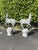 Cast Iron Stag Deer on Ball Garden Finial Sculptures, Set of 2 For Sale - Image 9 of 12