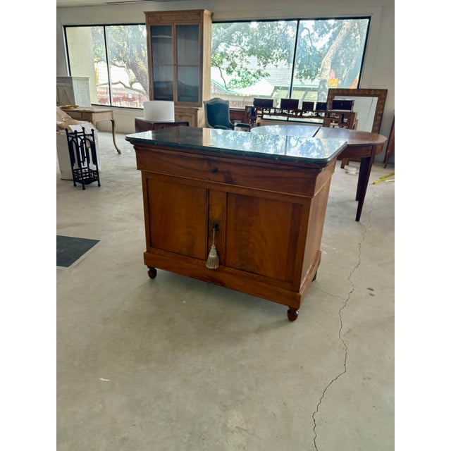 Mid 19th Century Mid 19th Century French Louis Philippe Marble Top Walnut Sideboard For Sale - Image 5 of 11