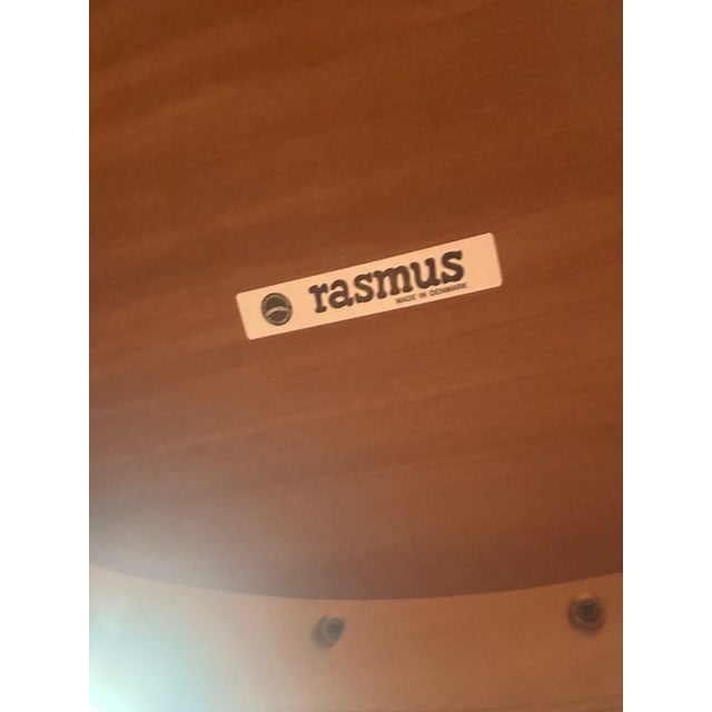 Brown 1980s MCM Teak Dining Table by Rasmus For Sale - Image 8 of 9
