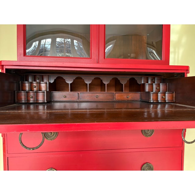 Vintage Mid-20th Century Secretary Desk Made by Union-National Inc. (Jamestown, New York). For Sale In New York - Image 6 of 6