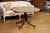 Early 20th Century English Turn of the Century Mahogany Tilt Top Center Table with Leather Top For Sale In Atlanta - Image 6 of 12