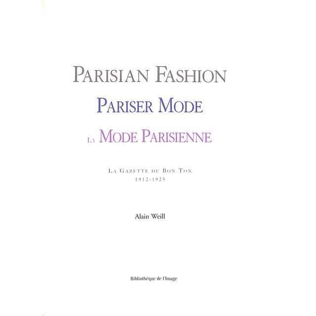 Traditional "Parisian Fashion: La Gazette Du Bon Ton 1912-1925" 2000 Weill, Alain For Sale - Image 3 of 10