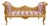 1960s French Artisan Louis XVI Gold Beech Cane Settee For Sale