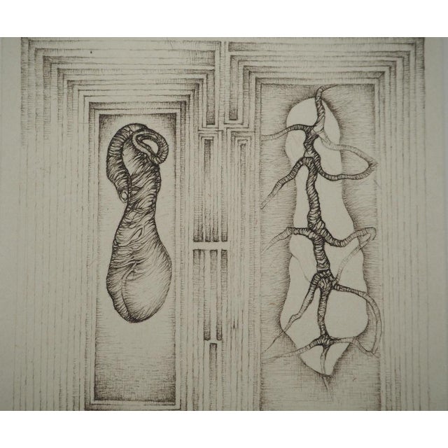 Modern Fred Deux, Double Games, Original Engraving For Sale - Image 3 of 6