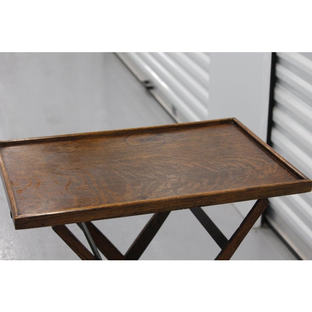 Wooden Folding Side Tables, 1920s, Set of 2 For Sale - Image 10 of 18