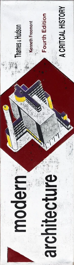 Architectural Mid Century Modern Artwork "Modern Architecture'' Contemporary Acrylic Painting by Carl Smith