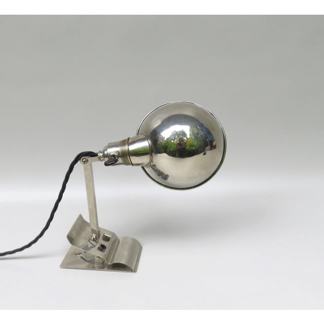 Bauhaus Chromed Clamping Lamp from Hala, 1930s For Sale - Image 3 of 18