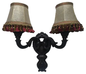 Antique Baroque Style Wooden Sconce, 1900s