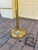 Vintage Stiffel Brass Tulip Torchiere Floor Lamp Original Milk Glass Diffuser For Sale - Image 9 of 12