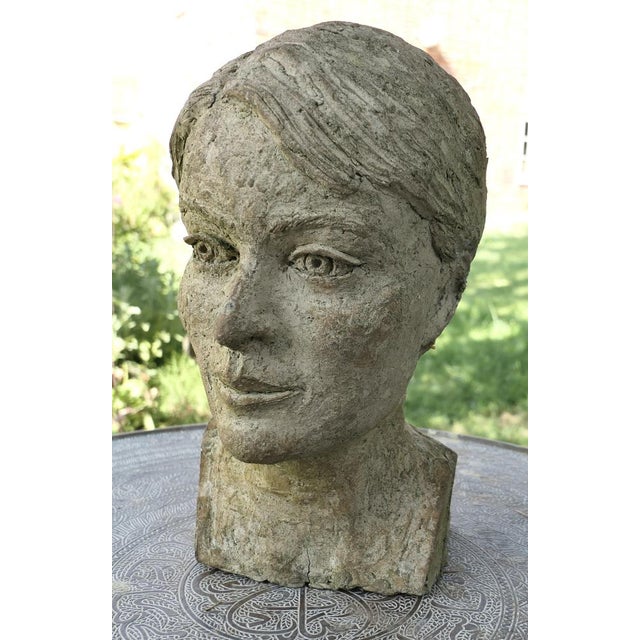 Beige Weathered Artist's Model Head, 1960s For Sale - Image 8 of 8