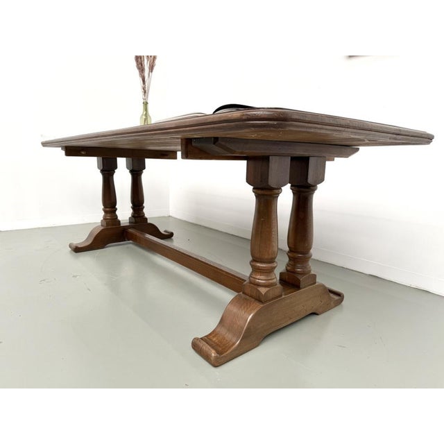 Vintage Farmhouse Table in Oak, 1950s For Sale - Image 6 of 18
