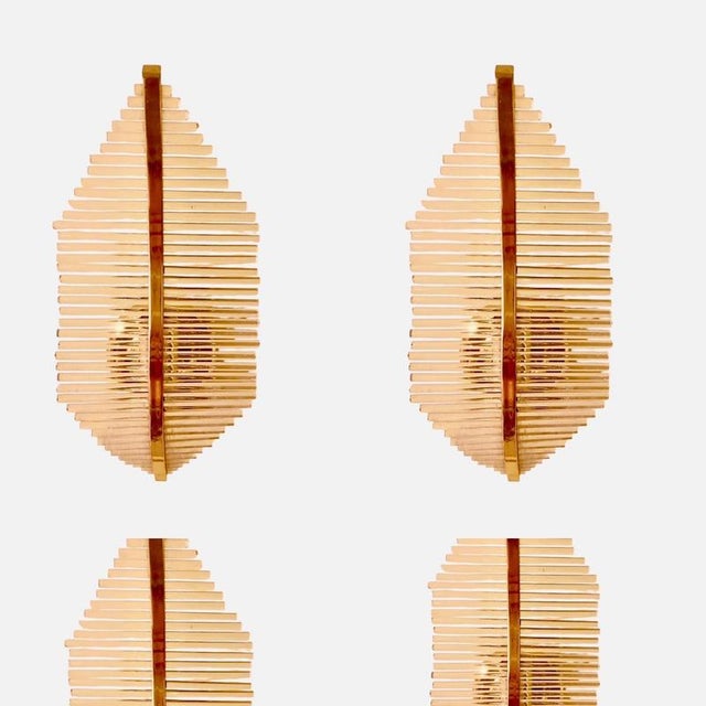 Murano Glass Wall Lighting attributed to Gaetano Sciolari, Italy, 1970s, Set of 4 For Sale - Image 6 of 15