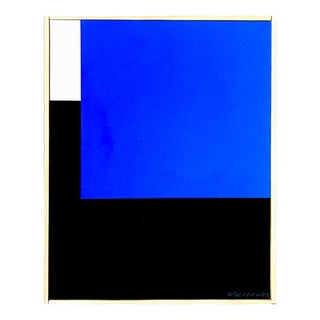 Aurélie Nemours, Espace Bleue, 1957, Silkscreen For Sale