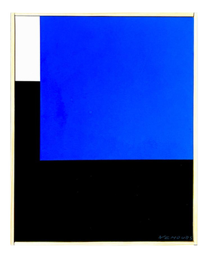 Aurélie Nemours, Espace Bleue, 1957, Silkscreen
