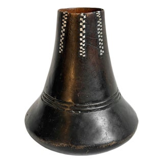 Vintage Old Ankole Wood Milk Pot Uganda For Sale