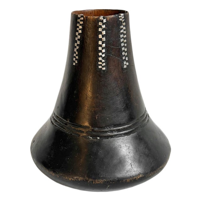Vintage Old Ankole Wood Milk Pot Uganda For Sale